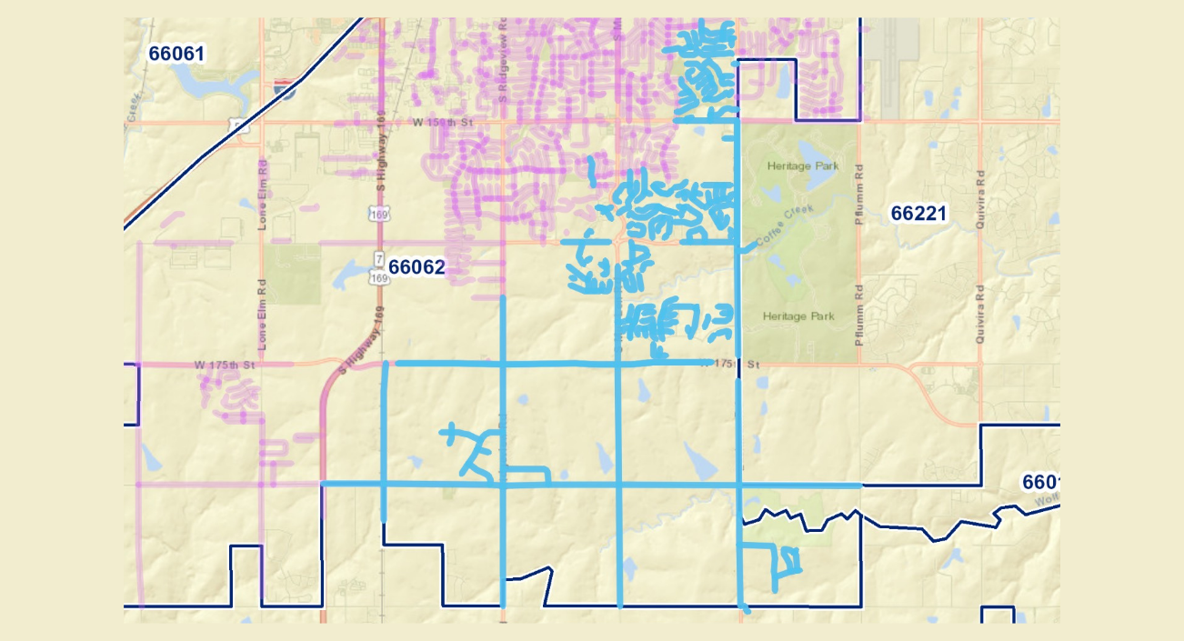 Olathe South 1 coverage map