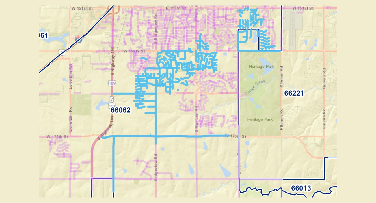 Olathe South 2 coverage map